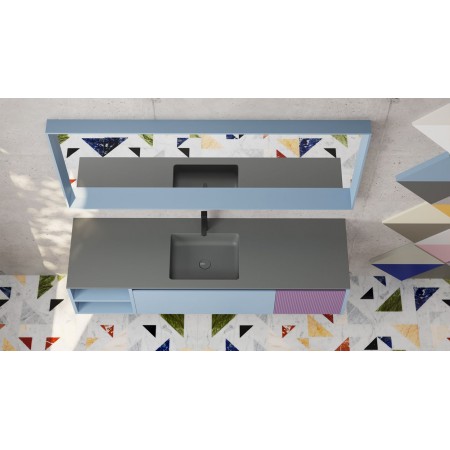 Тумба со столешницей 1200х500х400 см SALINI DOMINO 27D312INA RAL Тумба со столешницей 1200х500х400 см SALINI DOMINO 27D312INA RAL