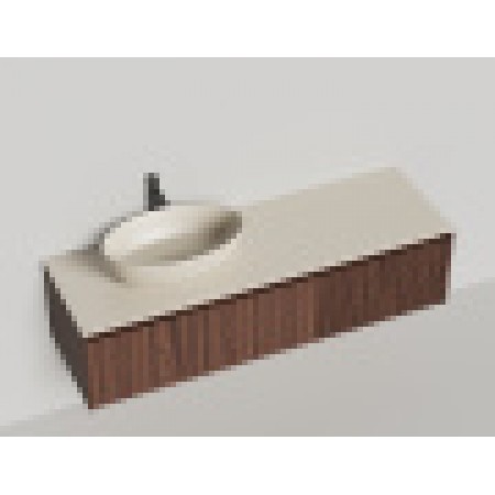 Подвесная тумба со столешницей SALINI Domino 160x50 шпон 27D216 Подвесная тумба со столешницей SALINI Domino 160x50 шпон 27D216