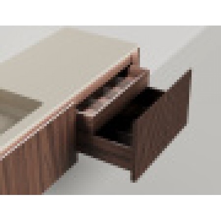 Подвесная тумба со столешницей SALINI Domino 160x50 шпон 27D216 Подвесная тумба со столешницей SALINI Domino 160x50 шпон 27D216