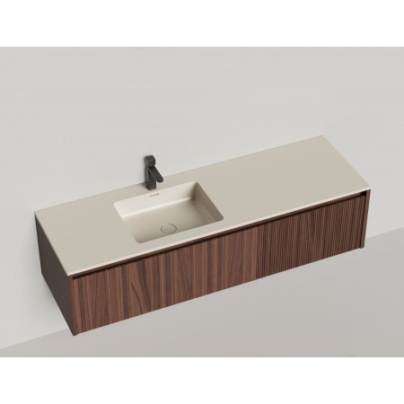 Подвесная тумба со столешницей SALINI Domino 160x50 шпон 27D216 Подвесная тумба со столешницей SALINI Domino 160x50 шпон 27D216