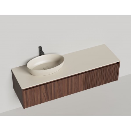 Подвесная тумба со столешницей SALINI Domino 160x50 шпон 27D216 Подвесная тумба со столешницей SALINI Domino 160x50 шпон 27D216