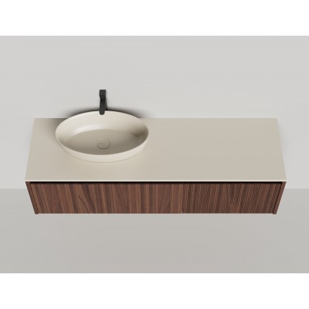 Подвесная тумба со столешницей SALINI Domino 160x50 шпон 27D216 Подвесная тумба со столешницей SALINI Domino 160x50 шпон 27D216