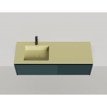 Подвесная тумба со столешницей SALINI Domino 160x50 эмаль Onda Plus 27D116ON Подвесная тумба со столешницей SALINI Domino 160x50 эмаль Onda Plus 27D116ON