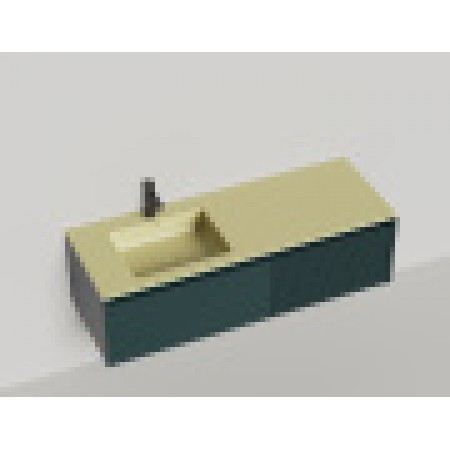 Подвесная тумба со столешницей SALINI Domino 160x50 эмаль Onda Plus 27D116ON Подвесная тумба со столешницей SALINI Domino 160x50 эмаль Onda Plus 27D116ON