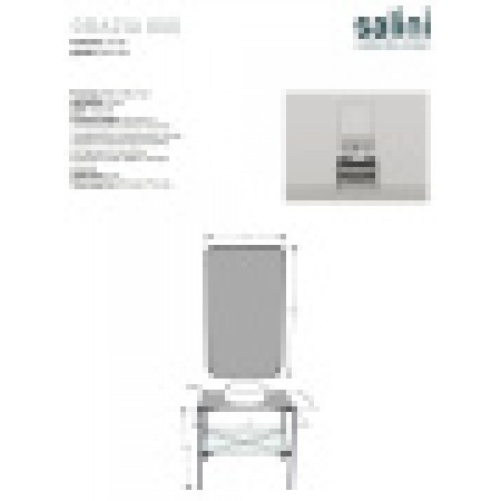 Напольная тумба со столешницей и зеркалом SALINI Grazia 80x74 стальная черная 27G108 Напольная тумба со столешницей и зеркалом SALINI Grazia 80x74 стальная черная 27G108