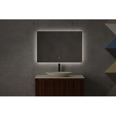 Зеркало для ванной с LED подсветкой, обогрев-антизапотевание, сенсорный выключатель, 1000х900 SALINI OMBRA 27M011090BH Зеркало для ванной с LED подсветкой, обогрев-антизапотевание, сенсорный выключатель, 1000х900 SALINI OMBRA 27M011090BH