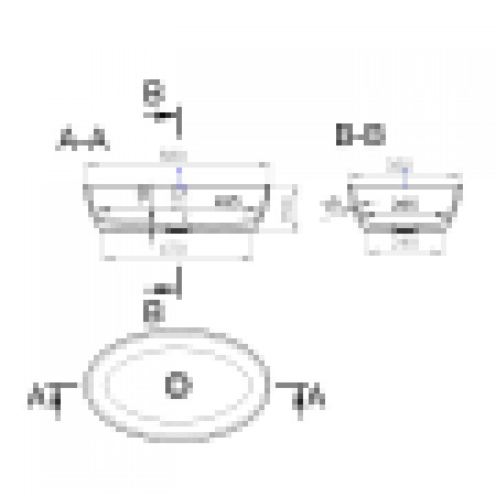 Раковина накладная SALINI ALDA 01 58Х35 белый глянцевый 110611G Раковина накладная SALINI ALDA 01 58Х35 белый глянцевый 110611G