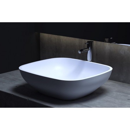 Раковина каменная матовая 50х45 SALINI GLORIA 308 1102208M Раковина каменная матовая 50х45 SALINI GLORIA 308 1102208M