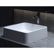 Раковина каменная матовая 42х42 SALINI GLORIA 302 1102202MRH окрашена по RAL снаружи