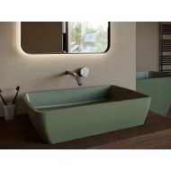 Раковина каменная накладная матовая 65x40 SALINI GLORIA 312 1102212MRF окрашена по RAL