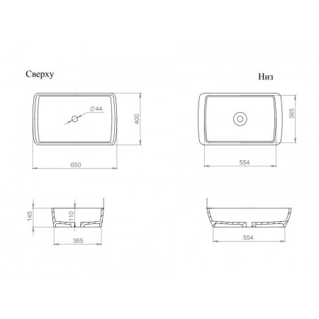 Раковина каменная накладная матовая 65x40 SALINI GLORIA 312 1102212MRF окрашена по RAL Раковина каменная накладная матовая 65x40 SALINI GLORIA 312 1102212MRF окрашена по RAL
