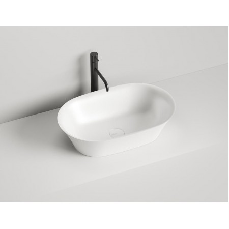 Раковина каменная накладная глянцевая 60x39 SALINI MONA 110811GRH окрашена по RAL снаружи Раковина каменная накладная глянцевая 60x39 SALINI MONA 110811GRH окрашена по RAL снаружи