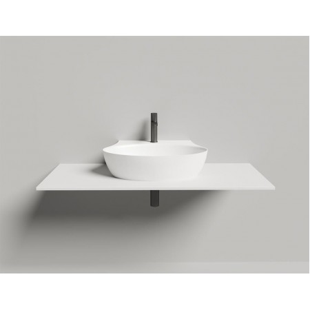 Раковина каменная накладная глянцевая 58x45 SALINI ALDA 140311G Раковина каменная накладная глянцевая 58x45 SALINI ALDA 140311G