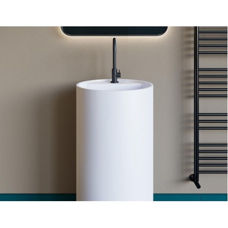 Раковина каменная матовая 45х45 SALINI ARMONIA TOP 201 130124MRF окрашена по RAL Раковина каменная матовая 45х45 SALINI ARMONIA TOP 201 130124MRF окрашена по RAL