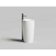 Раковина каменная напольная глянцевая 47x47 SALINI ARMONIA 130311GRF окрашена по RAL