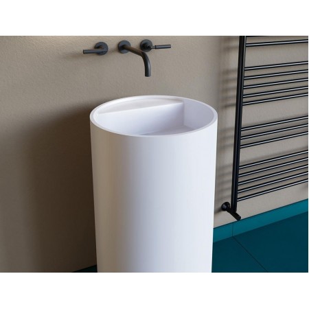 Раковина каменная глянцевая 45х85 SALINI ARMONIA TOP 201 130114GRH окрашена по RAL снаружи Раковина каменная глянцевая 45х85 SALINI ARMONIA TOP 201 130114GRH окрашена по RAL снаружи