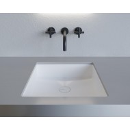 Раковина каменная подстольная матовая 42х42 SALINI MAREA 07 1802207MRF окрашена по RAL