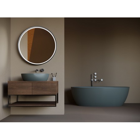 Ванна каменная отдельностоящая глянцевая 160х70 SALINI ALDA 101914G Ванна каменная отдельностоящая глянцевая 160х70 SALINI ALDA 101914G