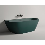 Ванна каменная отдельностоящая глянцевая 170x80 SALINI Sofia Wall 102512GRH окрашена по RAL снаружи