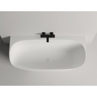 Ванна каменная отдельностоящая глянцевая 170x80 SALINI Sofia Wall 102512GRH окрашена по RAL снаружи