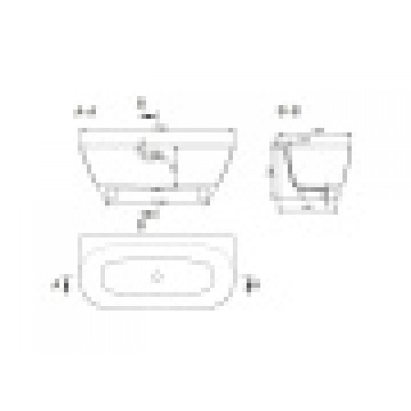 Ванна каменная отдельностоящая матовая 170х80 SALINI SOFIA WALL 102522MRF окрашена по RAL Ванна каменная отдельностоящая матовая 170х80 SALINI SOFIA WALL 102522MRF окрашена по RAL