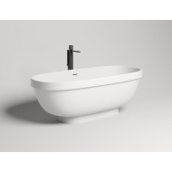 Ванна каменная отдельностоящая матовая 180х80 SALINI GRECA MEANDER 103121M