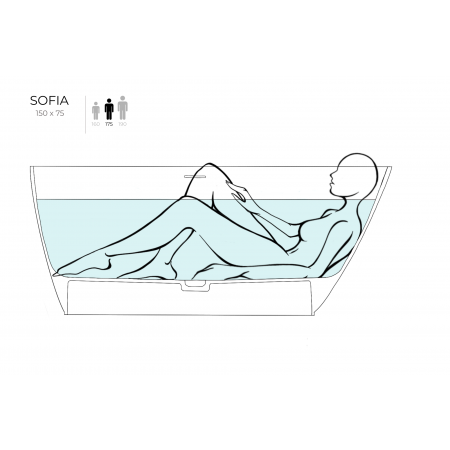 Ванна отдельностоящая SALINI SOFIA 150x75 102518G Ванна отдельностоящая SALINI SOFIA 150x75 102518G