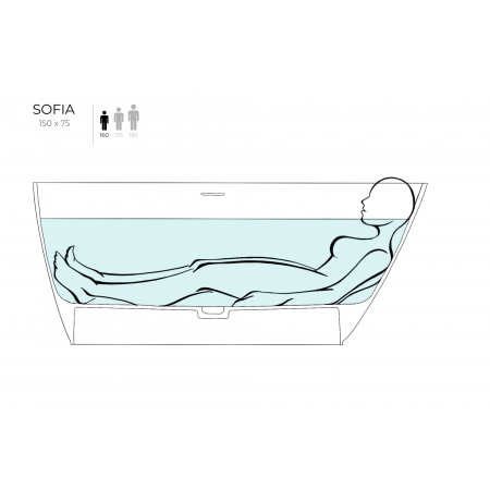 Ванна отдельностоящая SALINI SOFIA 150x75 102518G Ванна отдельностоящая SALINI SOFIA 150x75 102518G