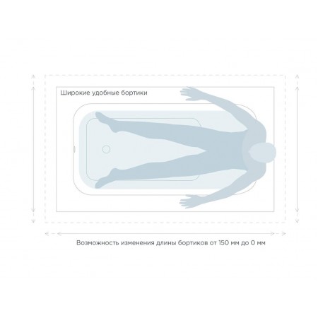 Ванна каменная матовая 190х100 SALINI ORLANDA Plus 102014M Ванна каменная матовая 190х100 SALINI ORLANDA Plus 102014M