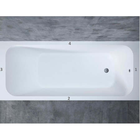 Ванна каменная матовая 180х80 SALINI ORLANDA 180 102022MRF окрашена по RAL Ванна каменная матовая 180х80 SALINI ORLANDA 180 102022MRF окрашена по RAL