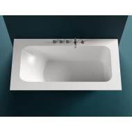 Ванна каменная матовая 190х100 SALINI ORLANDA Plus KIT 190 102124MRH окрашена по RAL снаружи