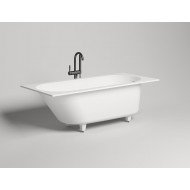 Ванна каменная пристенная матовая 170x80 SALINI ORNELLA KIT 102414MRF окрашена по RAL