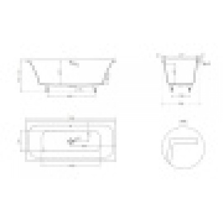 Ванна каменная встраиваемая глянцевая 170x75 SALINI ORLANDA AXIS 103213GRH окрашена по RAL снаружи Ванна каменная встраиваемая глянцевая 170x75 SALINI ORLANDA AXIS 103213GRH окрашена по RAL снаружи